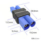 WOODGUILIN 2 Pcs Ec5 Male Plug to Ec5 Male Connector Plug Adapter for RC Lipo Battery Ec5 Plug to Ec5 Connection(2 Pack Ec5-Ec5)