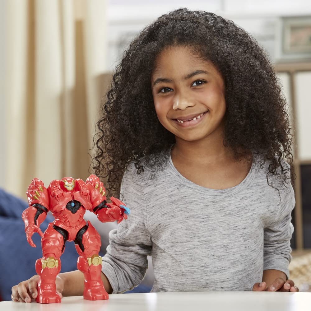 Hasbro Marvel Avengers Mech Strike Iron Man Toy, 20cm Deluxe Figure, Multicolor, Ages 4+, Model F5073