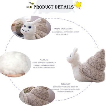 Chelei2019 7' Plush Snail Stuffed Animal,Cute Soft Sleeping Snail Plush Toy Gifts For Kids