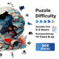 Jigfoxy Wooden Puzzles for mature-themeds  Seashell Wood Puzzles mature-themed  Unique Animal Shape Wooden Jigsaw Puzzles for mature-themeds  Birthday Gifts for Puzzle Lovers  Family(L-13.4 * 13.4in-320pcs)