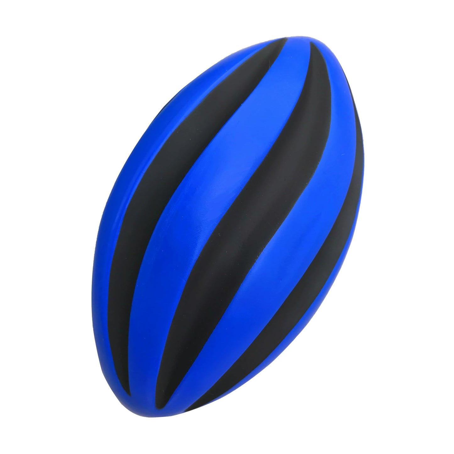 LMC Products Spiral Foam Football - Soft Foam Football for Kids - Each Quality Kids Football is 9 Inches - mature-themed & Toddler Football Youth - Small Football (Blue & Black)