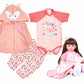 24 Inch Newborn Reborn Baby Doll Girl Clothes Accessories For 22-24 Inch Reborn Toddler Girl Dolls Clothes……