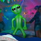 Zhanmai 63 Inch Giant Inflatable Alien Blow Up Jumbo Green Inflate Alien For Theme Birthday Party Favors Decorations Indoor Outdoor Photo Prep Halloween Easter Christmas Decorations(1 Piece)