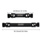 INJORA Steel Drive Shaft 2Pcs Center Drive Shaft for Axial SCX24 SCX24 C10 JLU Bronco Base Camp Upgrate Parts, 17g