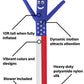 LookOurWay Air Dancers Inflatable Tube Man Set - 10ft Tall Wacky Waving Inflatable Dancing Tube Guy with 12-Inch Diameter Blower for Business Promotion - 4th of July Patriot Theme - American Flag