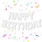 Katchon, White Happy Birthday Balloons Letters - 16 Inch | Happy Birthday Balloon White | White Happy Birthday Banner, White Birthday Decorations | Happy Birthday White Balloons For White Party Dècor