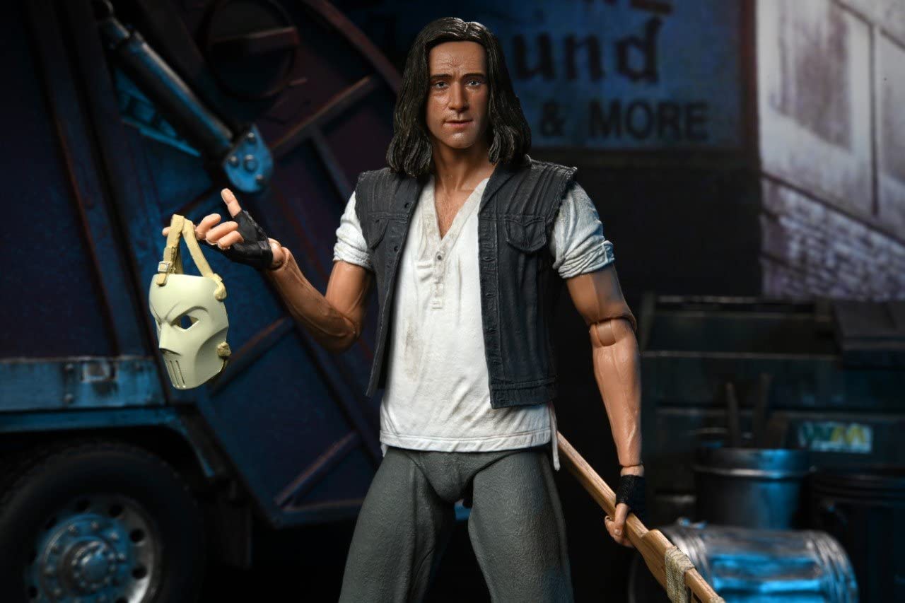 NECA Teenage Mutant Ninja Turtles Casey Jones Action Figure, 7" Scale, Plastic, One Size, As Shown, Model 54205