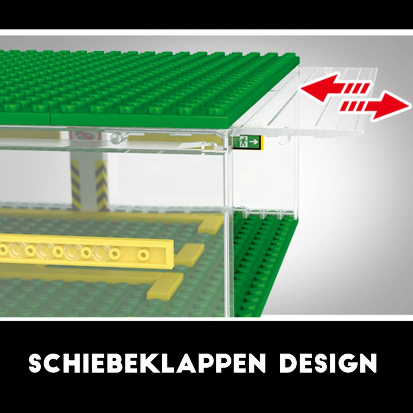 Celawork Building Blocks Garage Diy 3-Layer Showcase Car Parking Garage, Compatible Speed Champion Cars(Without Cars)