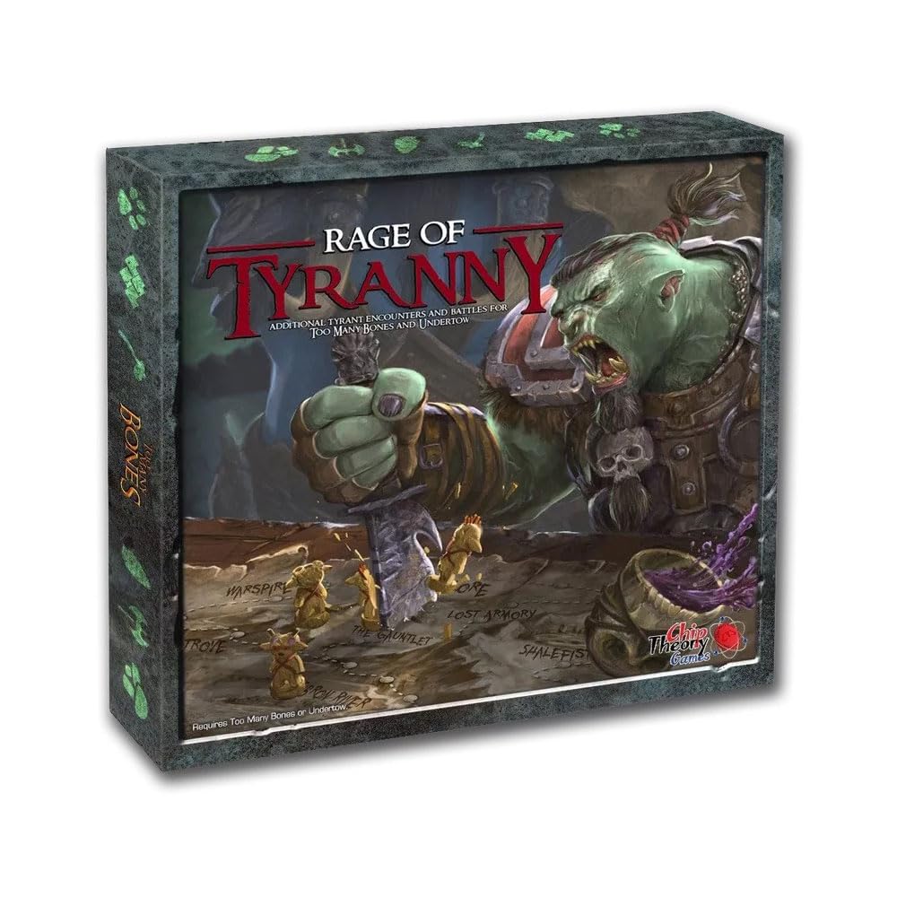 Chip Theory Games Too Many Bones: Rage Of Tyranny, Dice-Builder Strategic Fantasy Rpg Game For Ages 14 And Up, 1-4 Players