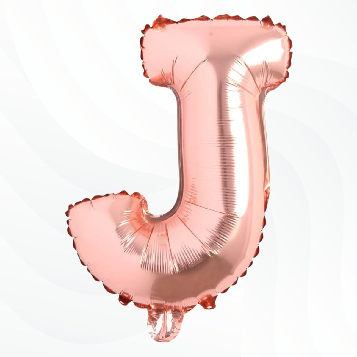 Flyloons Rose Gold J Letter Foil Balloon Alphabets Balloons Perfect for Birthday Decoration Items, Anniversary, Bachelorette, We