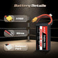 HRB Graphene 2S 2200mAh Lipo Battery 100C 7.4V XT60 RC Lipo Battery Compatible with RC Car RC Truck RC Boat RC Airplane RC Helic