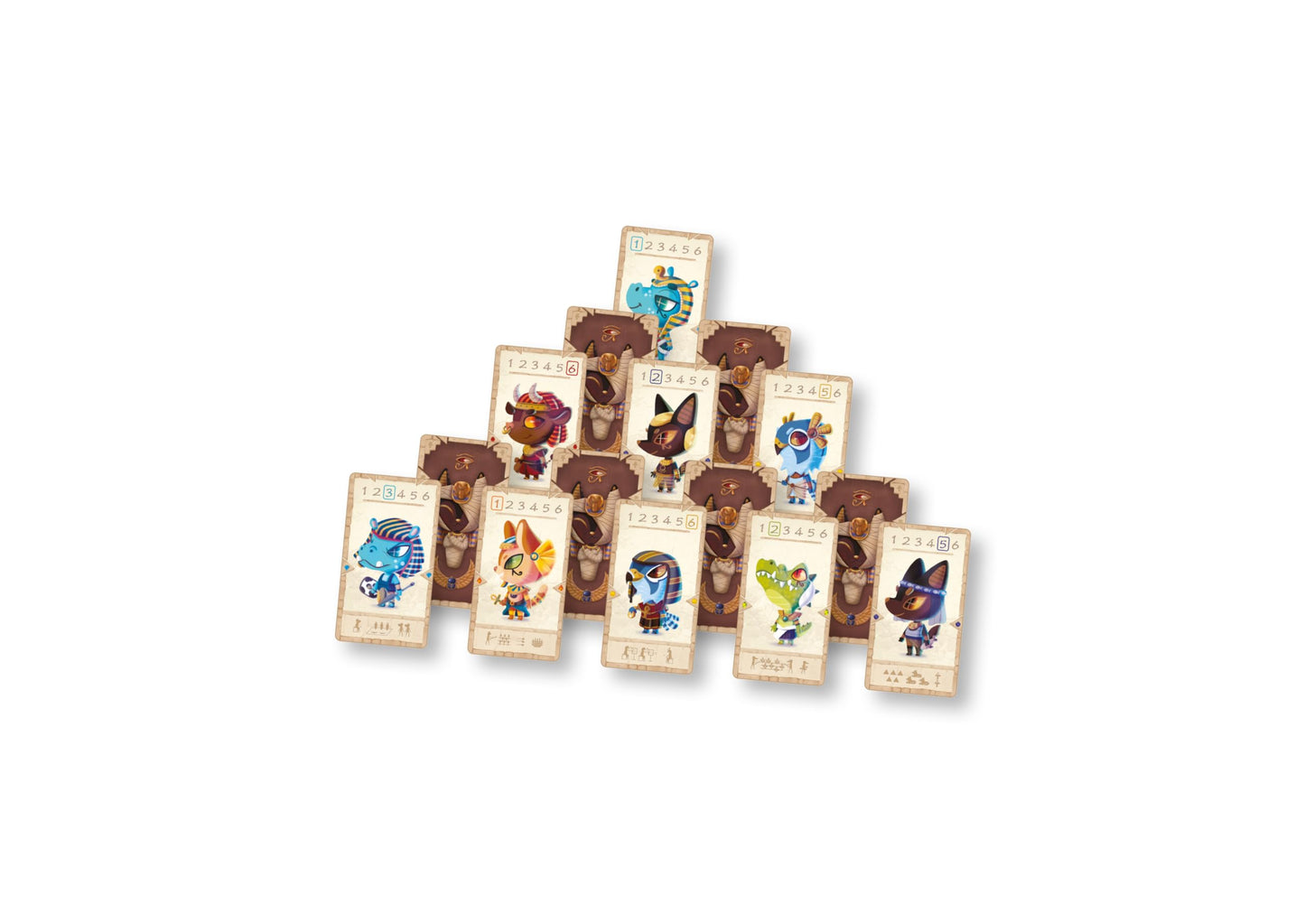 Loki Hâpy Families - Collecting Game, Pyramid Themed, Kids & Family, Ages 5+, 2-4 Players, 10 Min