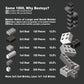 Bestoyz Building Bricks 1000 Pieces - Classic ABS Plastic Blocks in Black, Dark Grey, Light Grey & White, Model 609