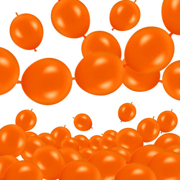 Meanplan 100 Pcs Link Balloon Linking Balloon Latex Linkable Balloons Connected Wedding Party Decoration