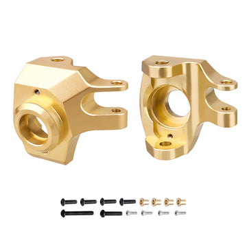 Heavy Duty Brass Front Steering Knuckles Carrier Weights for 1:10 Axial SCX10 II 90046 RC Crawler Car Upgrades