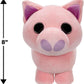 Adopt Me! Collector Plush - Pig - Series 3 - Rare in-Game Stylization Plush - limited availability Virtual Item Code Included - Toys for Kids Featuring Your Favorite Pet  Ages 6+