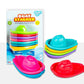 ZOKATO Boat Stacker 2in1 Stacking & Bath Toys, Bright & Engaging Design, Educational Toy for Kids 8+ Months