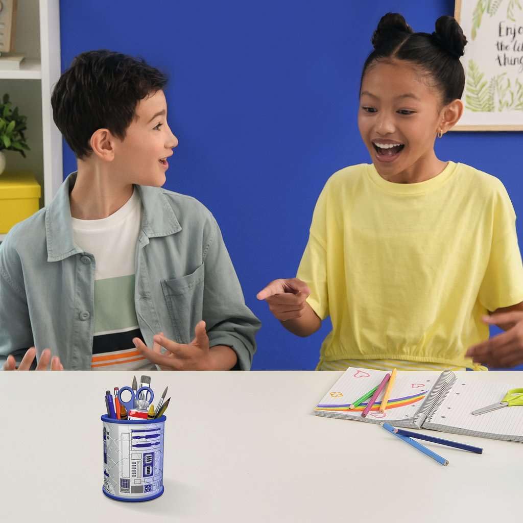 Ravensburger - 3D Puzzle Pencil Pot - Star Wars - Ages 6+ - 54 Numbered Pieces To Assemble Without Glue - Accessories Included -