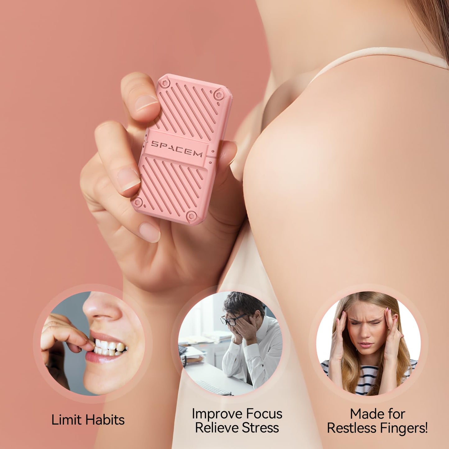 INNPLUS Fidget Slider  Fidget Toys mature-themeds  EDC Metal Fidget Slider  Magnetic Fidgets for Anxiety ADHD  Cool Gadgets mature-themed Fidget Toy  Small Unique Gifts for Women  Girlfriend