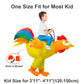 Inflatable Costume For Kids Ride On Chicken Costume Funny Halloween Costumes For Boy Girl Rooster Blow Up Costumes