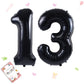 Smlpuame 40 Inch Number Balloon 0-9 Black Large Number 13 Balloons,Digital Balloons For Birthday Party Celebration Decorations S