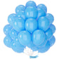 PartyWoo Balloons - 50 pcs 12 Inch Light Blue Rubber Balloons for Party Decorations, Baby Showers, Balloon Garland, Blue-Y20