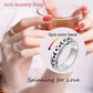 Mhwtty Anxiety Ring For Women Fidget Ring Stainless Steel Spinner Rings Moon Star Fidget Rings Gift For Women Men Silver Size 9