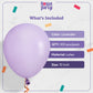 House Of Party Pastel Purple Party Balloon - 100 Pcs | 5/10/12 Inch Latex Balloons With Different Sizes Pack For Birthday, Weddi