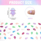 200 Pieces Mini Jellyfish Decor for Crafts Dollhouse Miniatures Tiny Jelly Fish Beach Christmas Decorations for Dollhouse Fairy