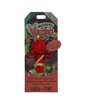 Watchover Voodoo 3-Inch Aka-Oni - Handcrafted Gift To Bring Good Luck And Positivity Everywhere You Go