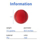 Baisidiwei Soft Baseballs  Foam Training Baseball 12 Pack for Kids Regulation Size Foam Baseballs for Soft & Safe tossing  Catching and Batting Practice (red)