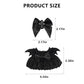 aimpiwt Clothes for 17cm Doll - Plum/Black Tiered Dress with Bow Headpiece  Royal Style Doll Party Outfit  Halloween & Cosplay Essential (Black Dress)