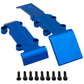 Vgoohobby Aluminum Alloy Front & Rear Skid Plate Skidplate Set #7037 Compatible with 1/16 Traxxas E-Revo 71054 VXL Slash 4WD 700