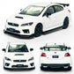 2016 Impreza Wrx Sti S207 Model Car 1/64 Scale Diecast Toy Cars Racing Sports Sedan Metal Alloy Friction Powered Children’S Die-Cast Vehicles, Collection For Men Toys For Boys Kids Gifts, White