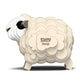 Eugy Sheep 3D Puzzle, 22 Piece Eco-Friendly Educational Toy Puzzles For Boys, Girls & Kids Ages 6+
