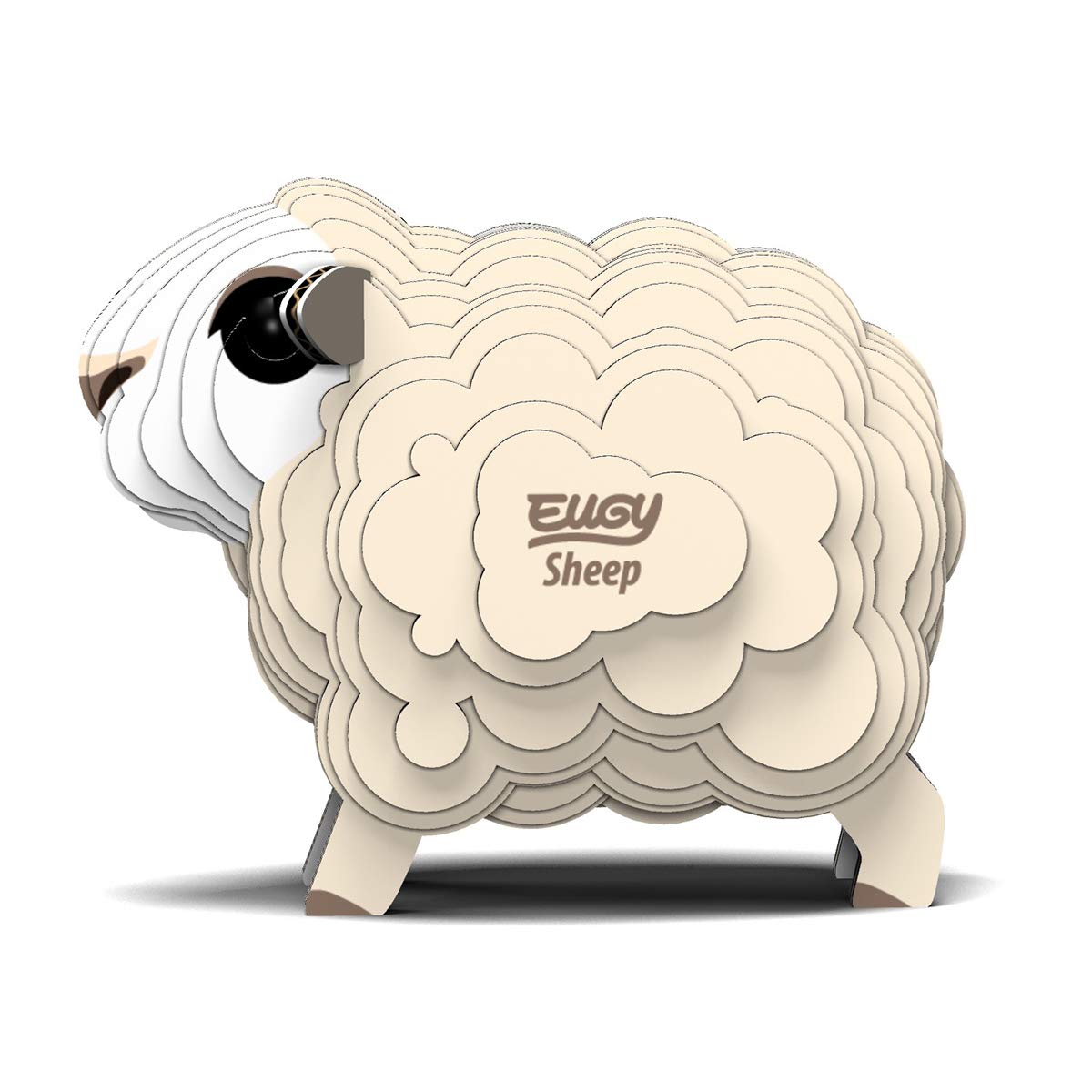 Eugy Sheep 3D Puzzle, 22 Piece Eco-Friendly Educational Toy Puzzles For Boys, Girls & Kids Ages 6+