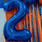 Metallic Blue Number 0 Balloon 40 Inch, 0 Balloon Numberfor 10Th 20Th 30Th 40Th 50Th 60Th Birthday Decorations, Navy Blue Party