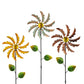 Stargarden 3Pcs Metal Wind Spinners Outdoor, Garden Pinwheels For Yard, Small Windmills Decorative Garden Stakes For Yard Lawn P