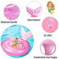 New Baby Swimming Pool Floats For Toddler Kids 0-8 Years Under 44Lb, Inflatable Swim Ring Water Raft With Seat And Handle For Summer Beach Outdoor Children Infant Bath Toys (Pink Mermaid 2)
