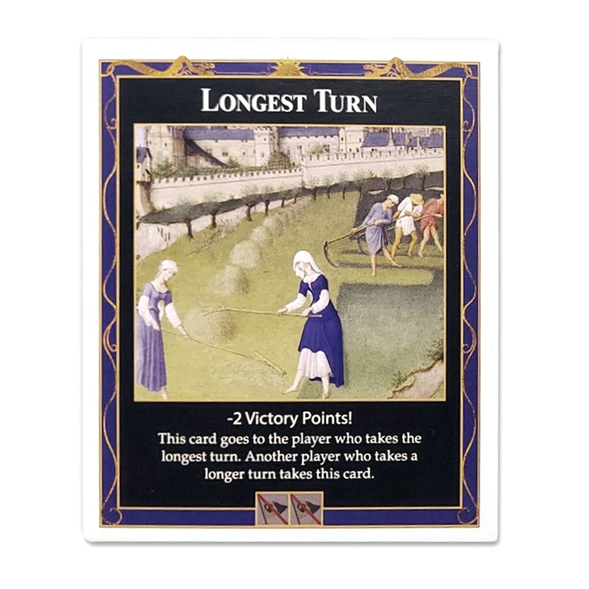 Tabletop Monthly Longest Turn Card Compatible With Catan'S Settlers Of Catan, Seafarers, Cities And Knights And Catan Expansions