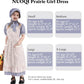 Nuoqi Colonial Costume Girls Prairie Pioneer Dress Laura Ingalls Wilder Costume With Apron Purple, 8-9