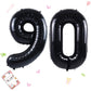 Smlpuame 40 Inch Number Balloon 0-9 Black Large Number 90 Balloons,Digital Balloons For Birthday Party Celebration Decorations S
