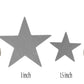 Playfully Ever After 1.5 and 3 inch Combo Size Felt Star Stickers 46pc (Green)