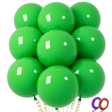 32Pcs Green Big Balloons 18 Inch, Round Large Latex Party Balloons For Birthday Wedding Decorations. (Dark Green)