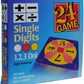 InPrimeTime 24 Game Two Pack - 48 Single & Double Digit Cards, Cardstock, Assorted Colors, Model 33956 and 39956, Includes Tips Sheet