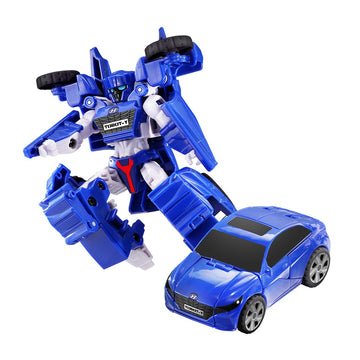 New Tobot, Mini Tobot Y, Youngtoys Transforming Collectible Vehicle To Robot, Heroes Animation Character Toys For Kids 3 And Up 