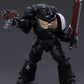 Joytoy Warhammer 40K Genuine License 1:18 Action Figure, Space Marines Black Templars Outriders Brother Valtus, 4.96 Inch Collec
