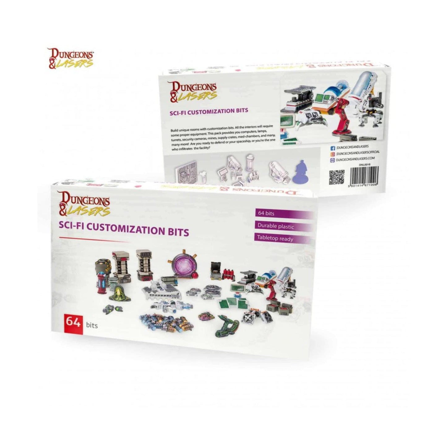Archon Studio Dungeons & Lasers: Sci-Fi Customization Bits Unpainted And Unassembled - Tabletop & Rpg Terrain Game Set For Dungeons & Lasers – 70 Pieces For Ages 14+, (Arcdnl0016)