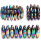 Rattle Fidget Magnets Snake Eggs For Adults, Hand Roller Magnetic Oval Toy For Men, Compatible With Ferrite Putty Office Desk Decor, Gift For Teachers, Researchers 18Pcs