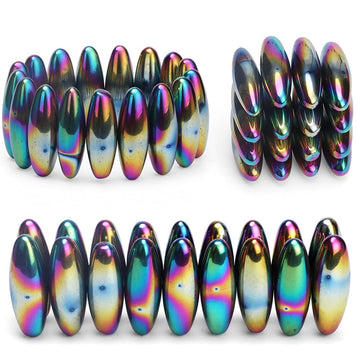 Rattle Fidget Magnets Snake Eggs For Adults, Hand Roller Magnetic Oval Toy For Men, Compatible With Ferrite Putty Office Desk Decor, Gift For Teachers, Researchers 18Pcs